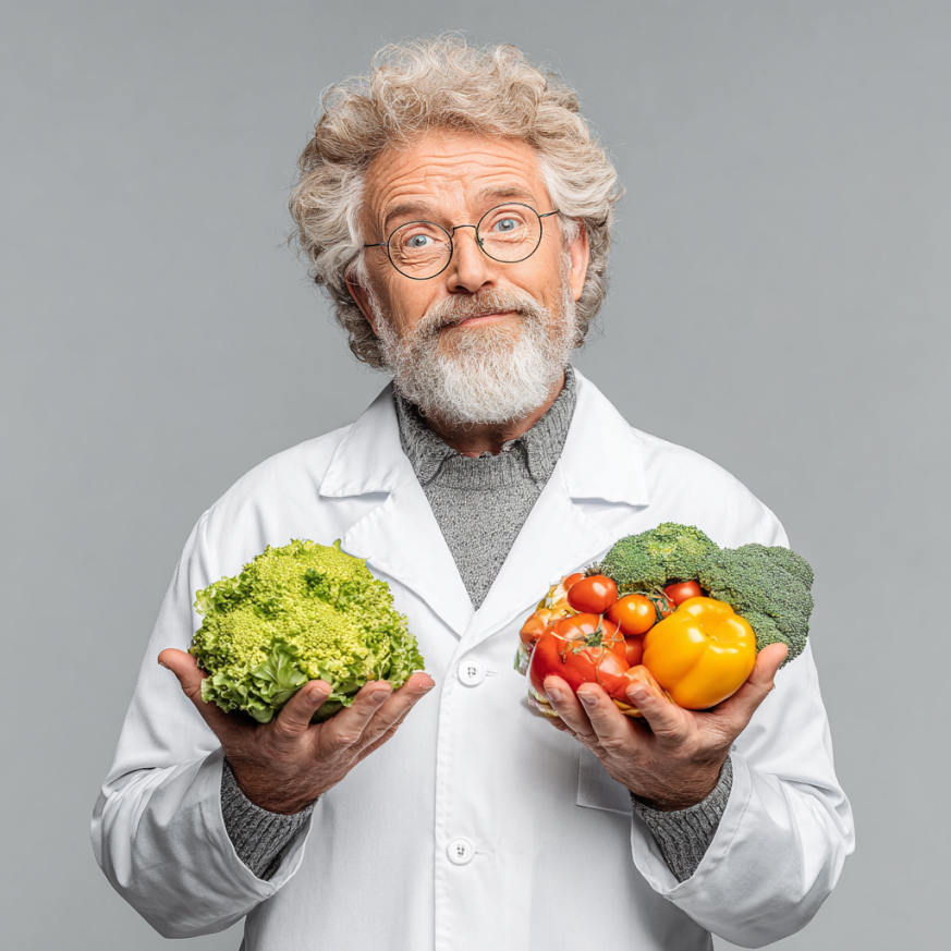 Літня жінка готує свіжий салат на своїй кухні